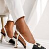 G&G Ladies' Two-Tone Slingback Pointed Toe Pumps