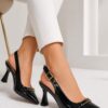Zapa Ladies' Patent Slingback Pointed Toe Pumps